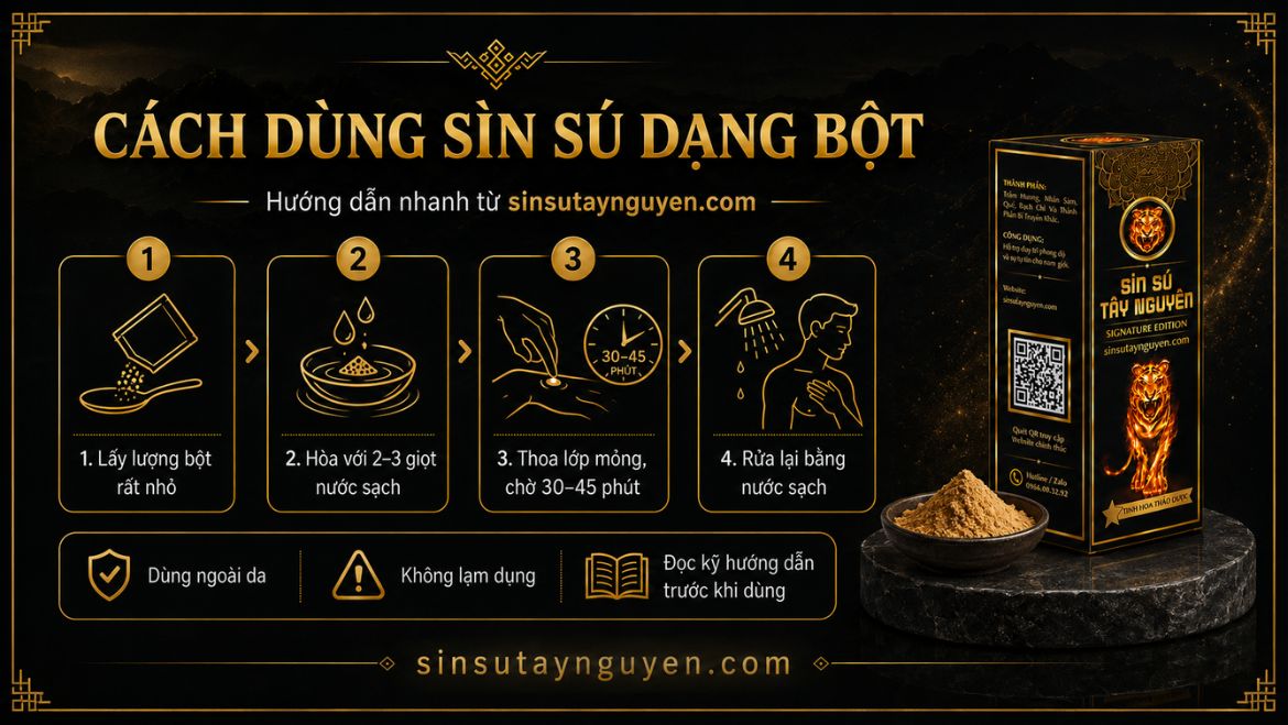 Cách sử dụng Sìn Sú đúng cách